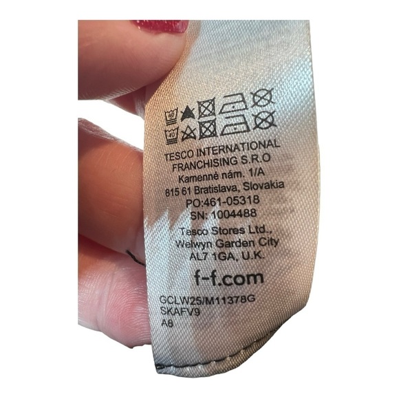 F&F Black White Contrast Stitch Wide Leg Culotte Crop Pants Womens Size 8 - Picture 14 of 14